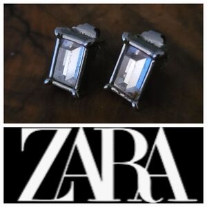 ZARA Baguette Glass Earrings